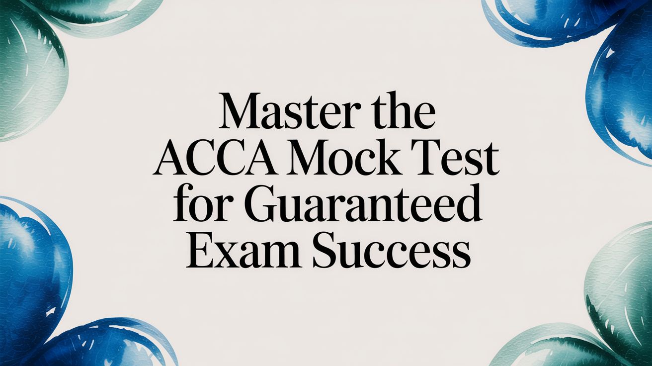 Master the ACCA Mock Test for Exam Success