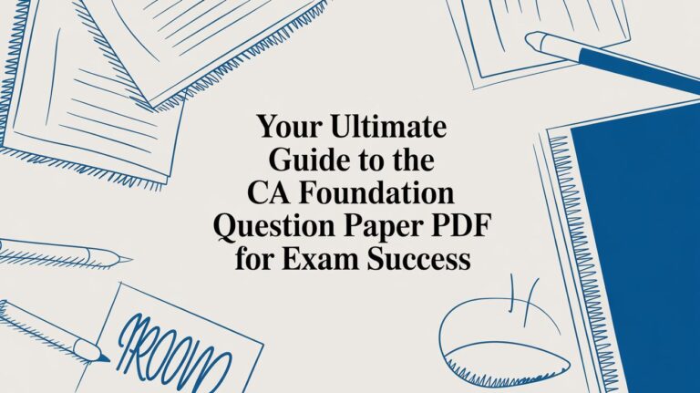 Your Ultimate Guide to the CA Foundation Question Paper PDF for Exam ...
