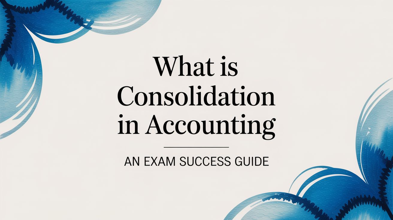What Is Consolidation In Accounting An Exam Success Guide