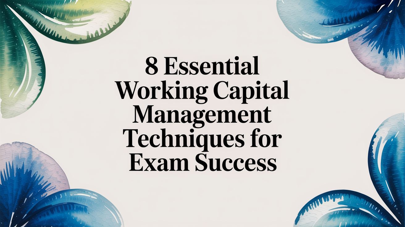 8 Essential Working Capital Management Techniques for Exam Success